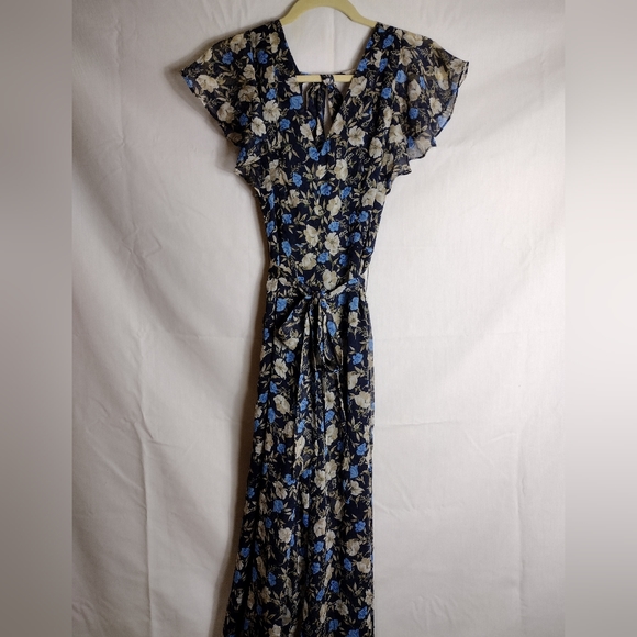 VICI floral open tie-back Jumpsuit - Picture 3 of 5